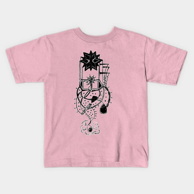 q83 : gestation of a lone moon Kids T-Shirt by dy9wah